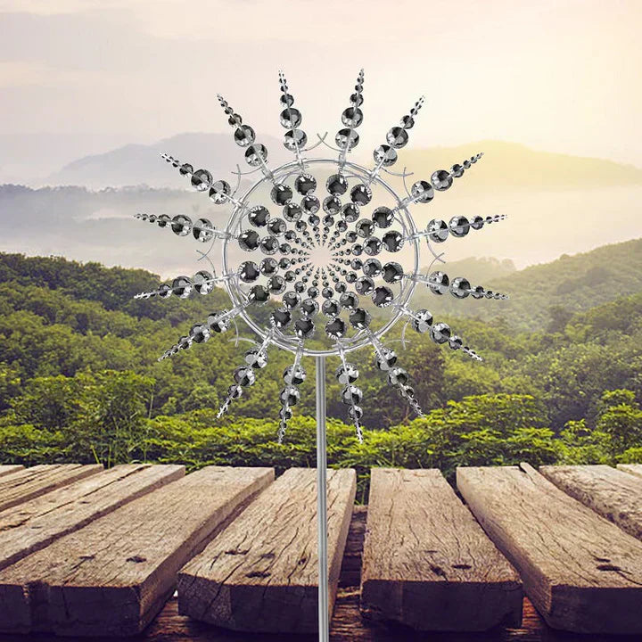 Neue Anti-Rost Magische Metallwindmühle - Kinetische Metall-Windspiele
