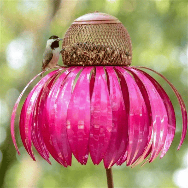 1+1 GRATIS | FloraBird - Kegel-Blumen-Vogelfutterhaus