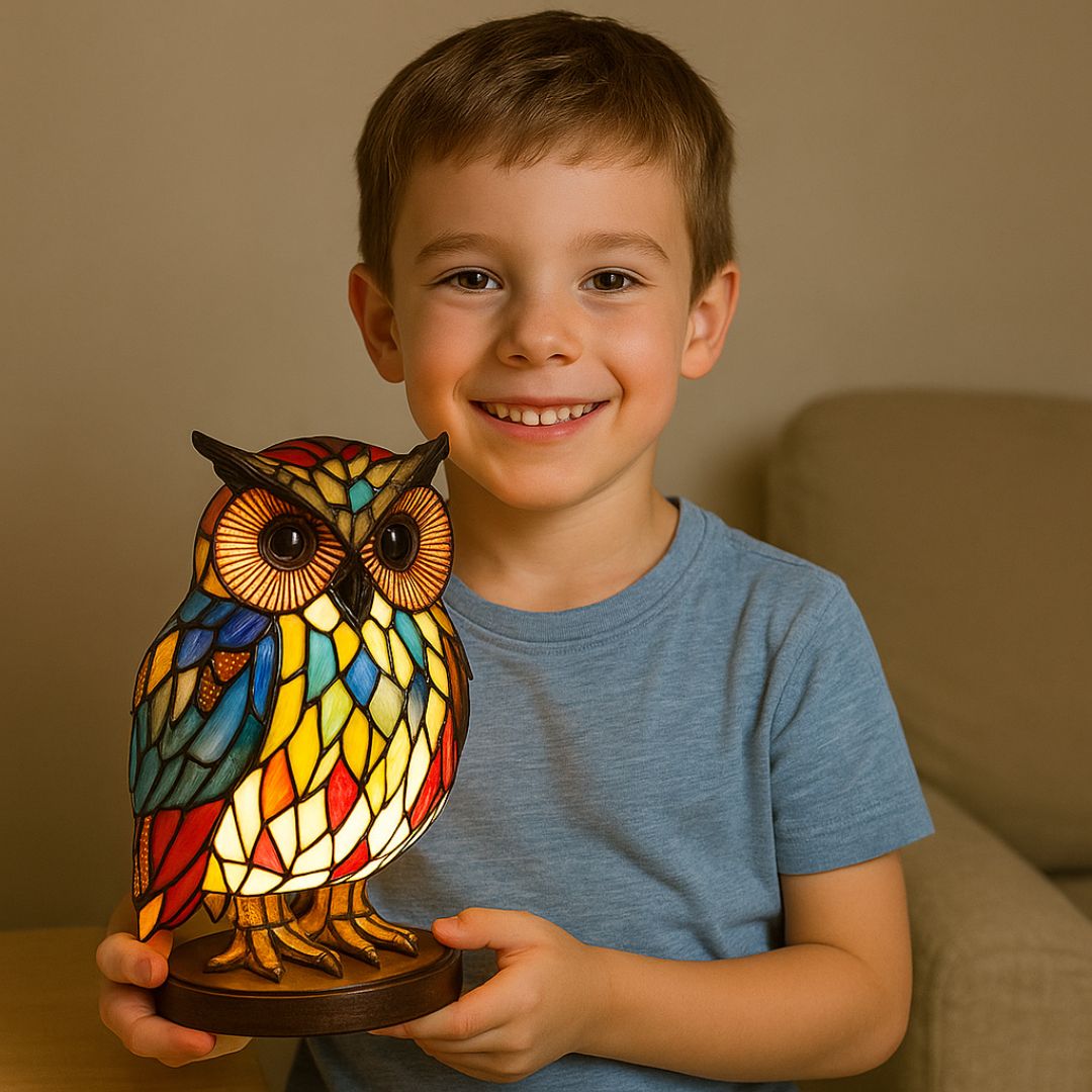 GlowOwl - handgefertigte Lampe, die Herzen zum Leuchten bringt