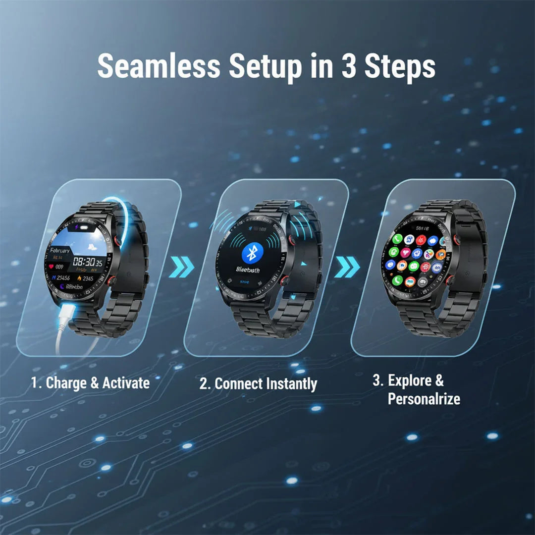 Smartwatch - Robustes Design - Gesundheitsüberwachung