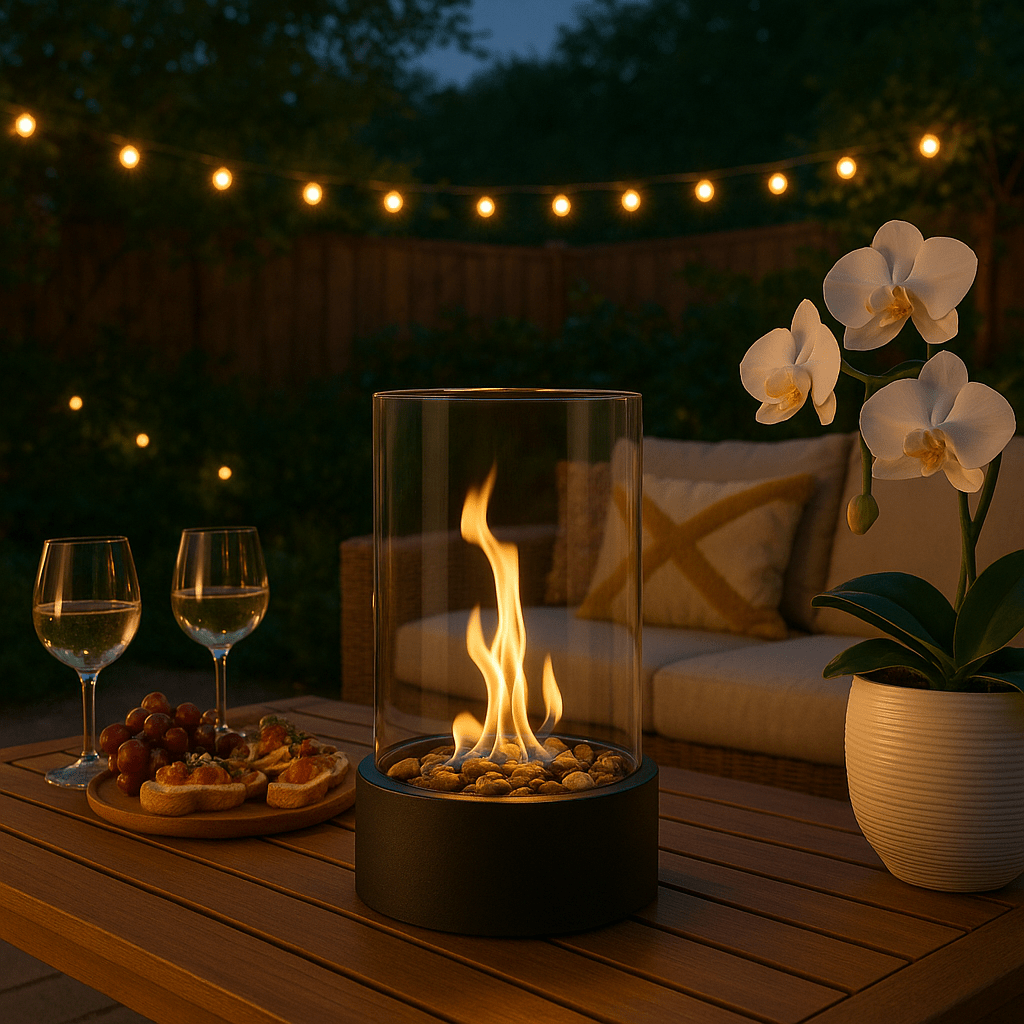 CosyFlame Tischkamin – Moderner Bioethanol Tischkamin mit echtem Flammenbild und skandinavischem Design