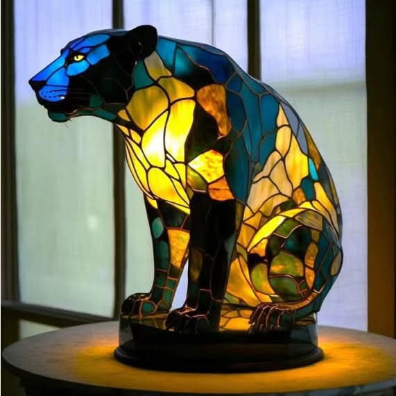 SHIMMER STATUE – Künstlerische LED-Nachtlampe mit Hunderassen-Motiv