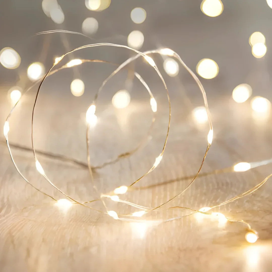 LED-Lichterkette - Weihnachtsdekoration - Warmweißes Licht