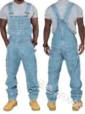 URBANOVER – Herren Denim Overall mit Einsätzen für einen lässigen Stil