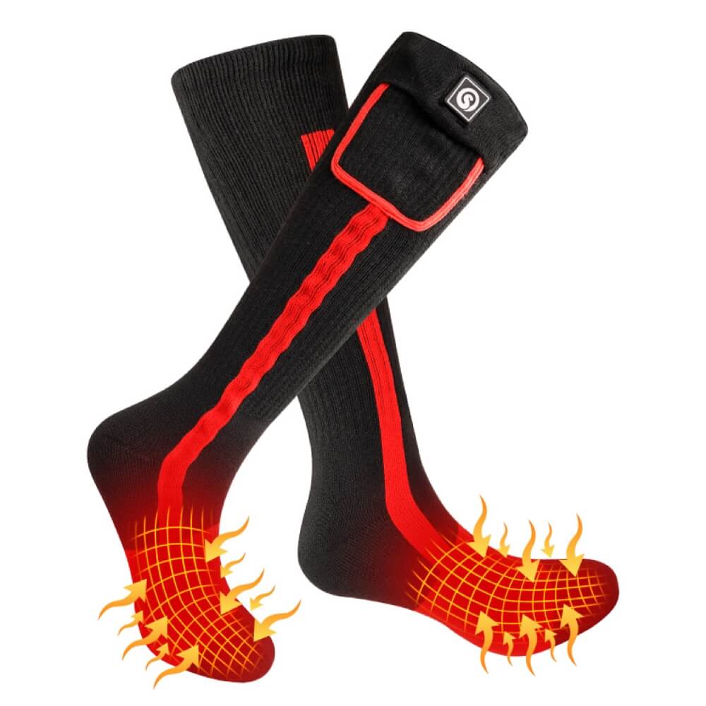 Savior Männer Frauen beheizte Socken für Outdoor-Sportarten