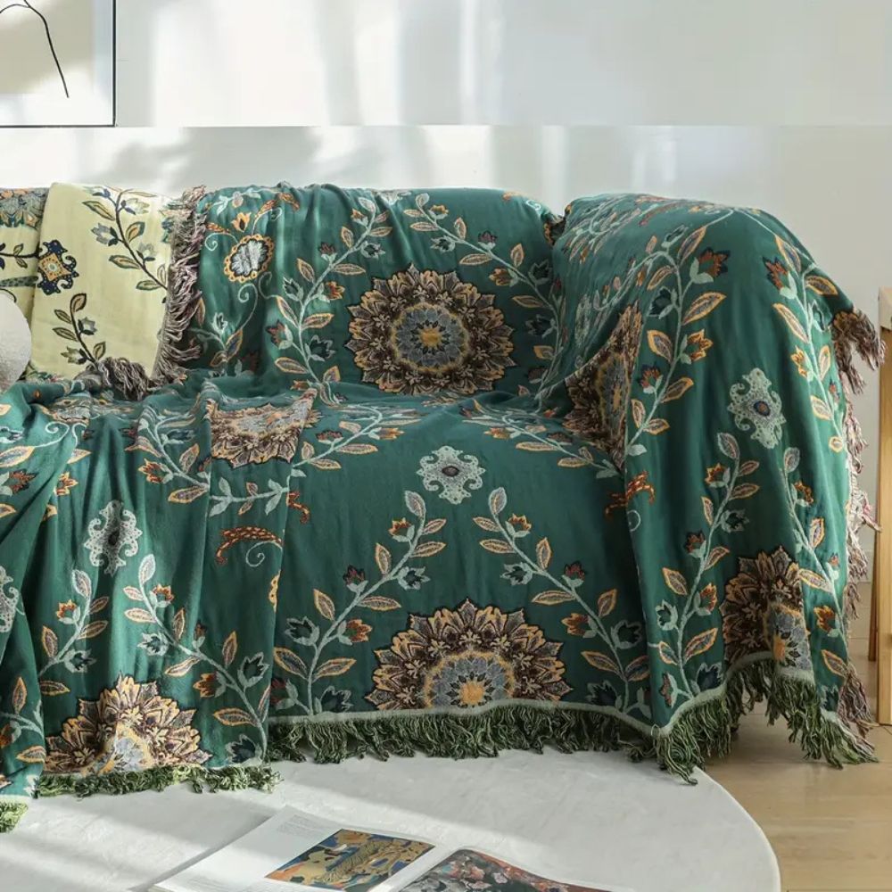 Sunfern Vintage Wendedecke aus Baumwolle