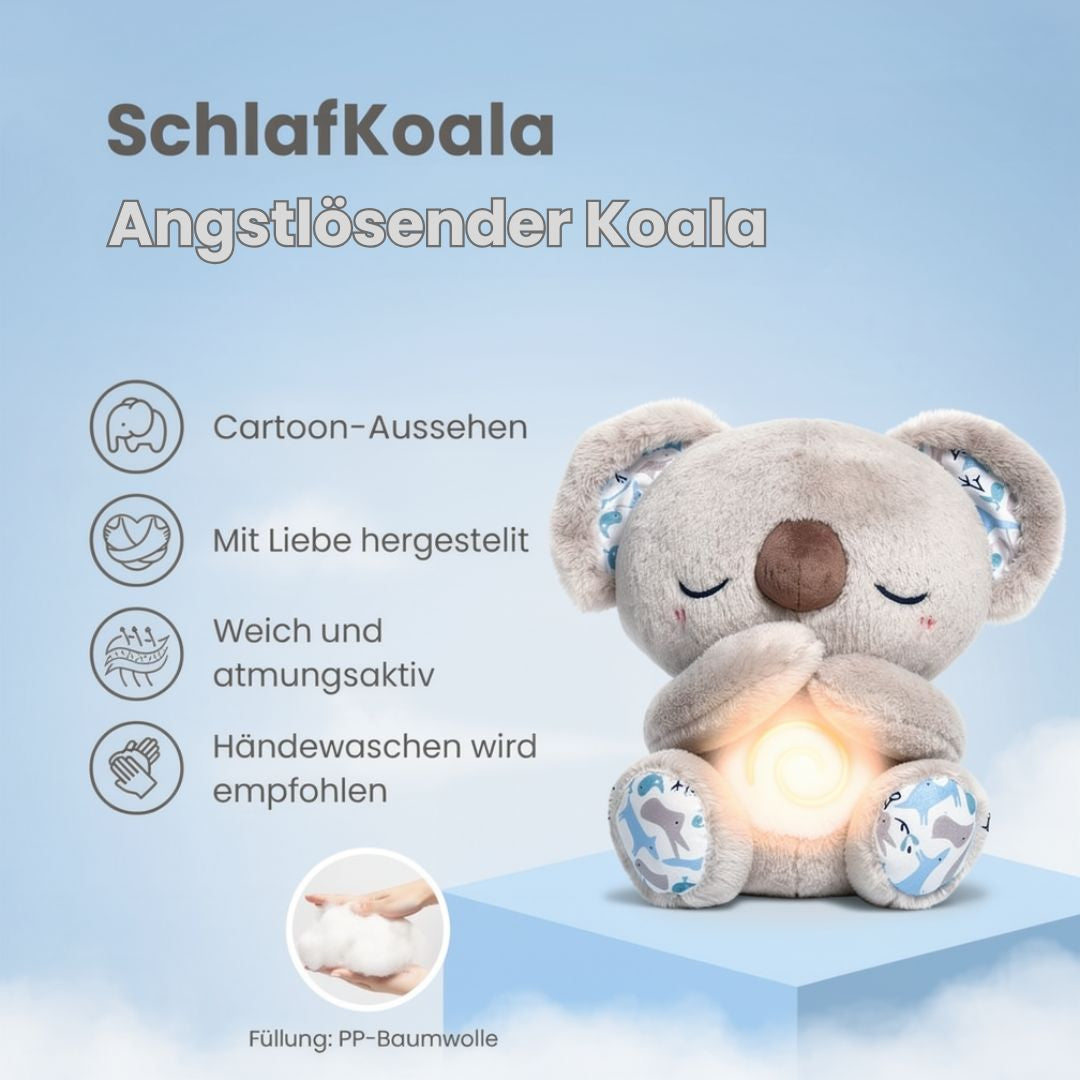 Atmendes Plüschtier | Koala-Plüschtier für Entspannung & Schlafhilfe | SleepKoala