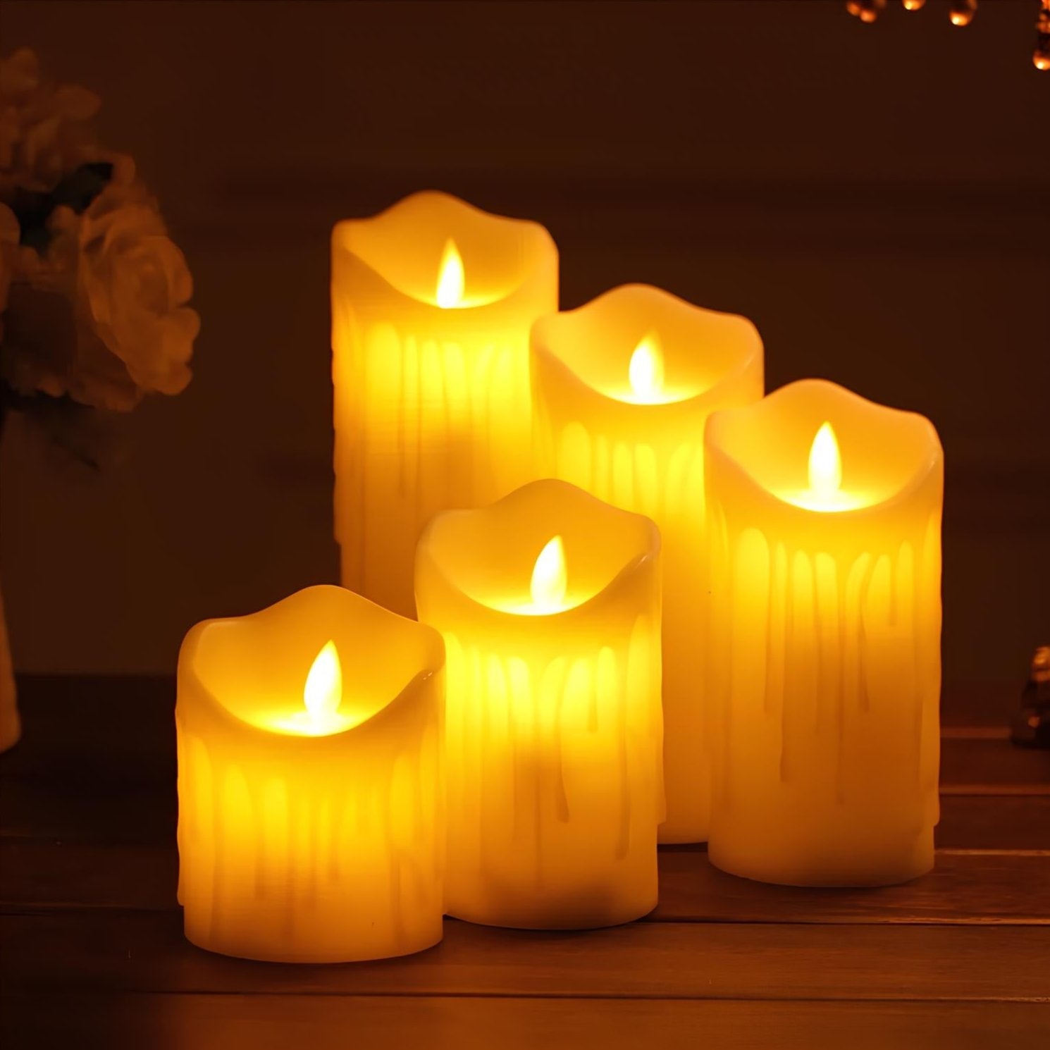 LumiFlame LED Kerzen | Flackernder Echtwachseffekt | Sicher & Energiesparend | Verschiedene Größen & Designs