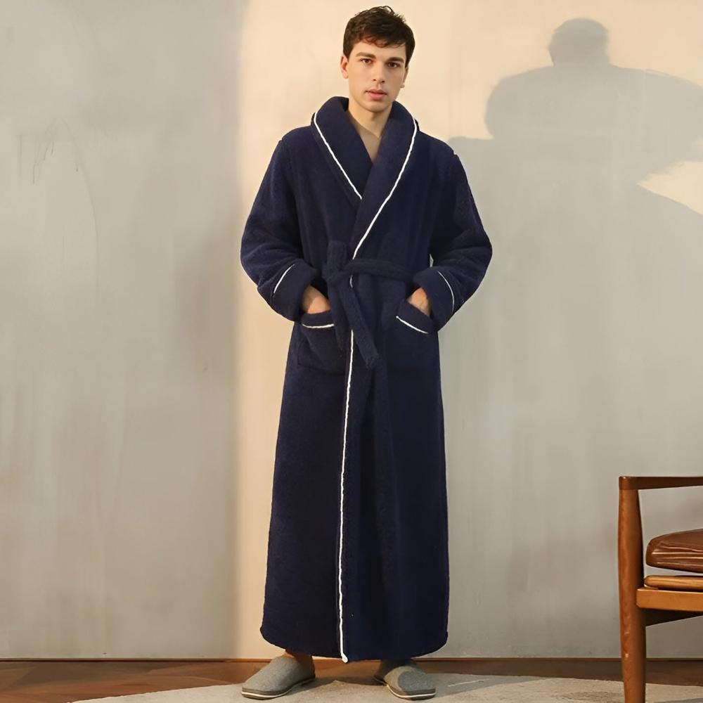 Bademantel für Männer und Frauen | Fleece Morgenmantel | Comfyra