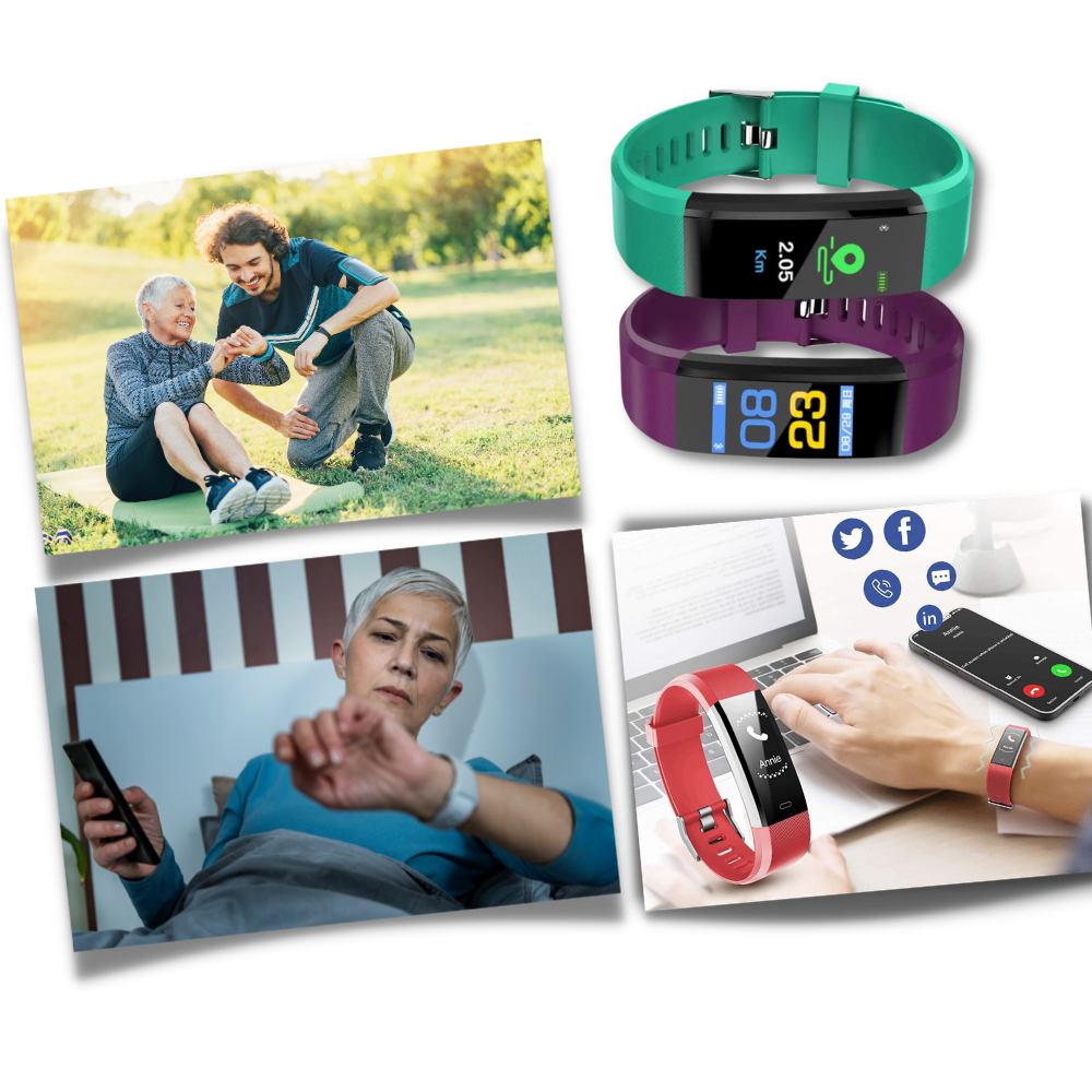 Fitness Uhr Senioren Silikon Wasserdicht