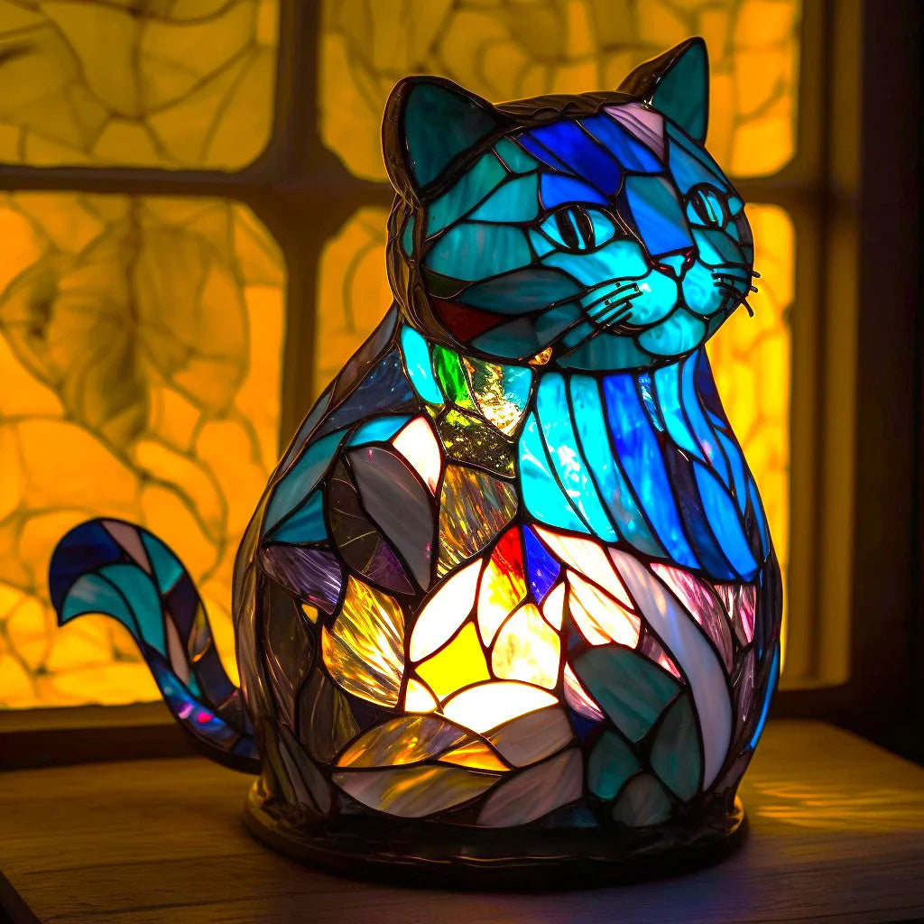 Tischlampe Glas Kunst Tier Design