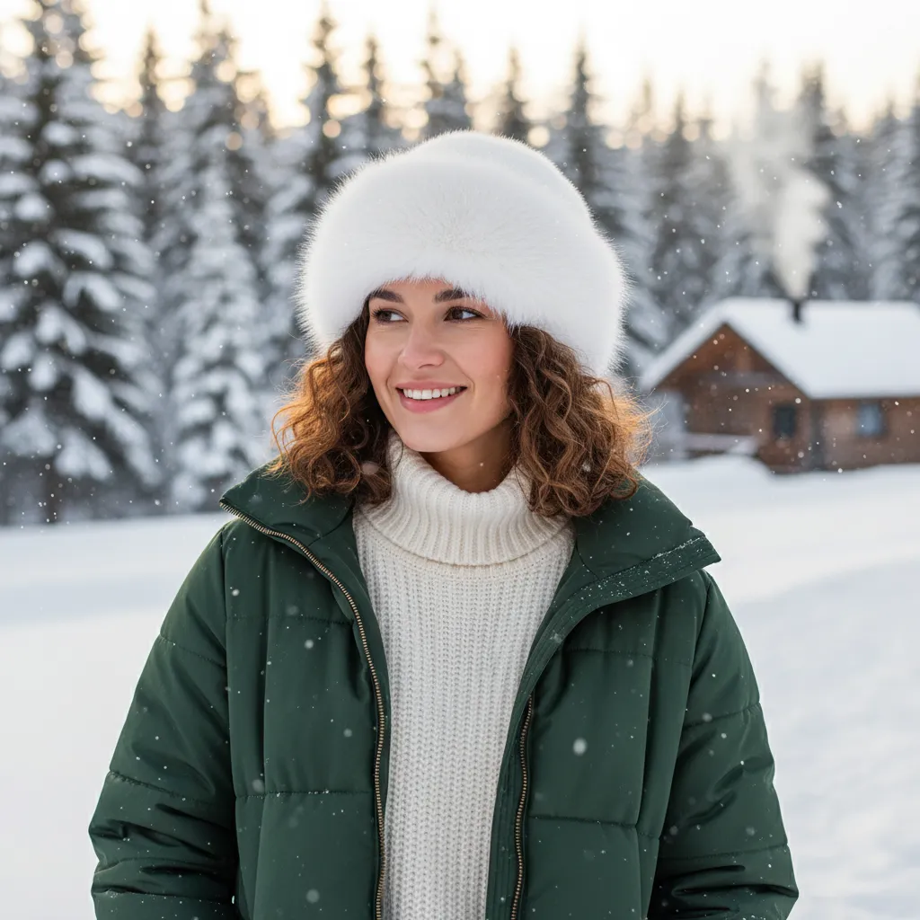 Furla – Stilvolle Damen Winter-Pelzmütze für warme