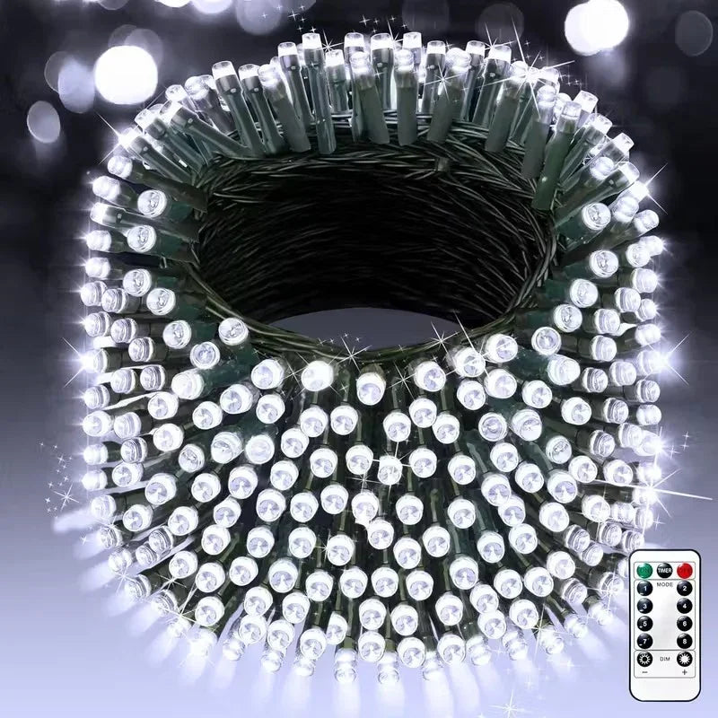 500 LED Außenlichter - Fernbedienung - Netzbetrieb