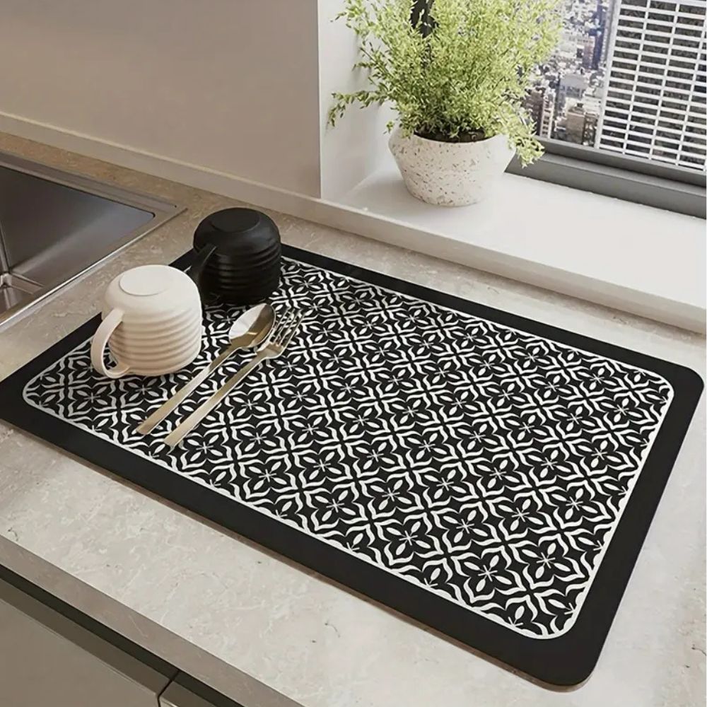 Mandala Küchen Geschirrabtropfmatte
