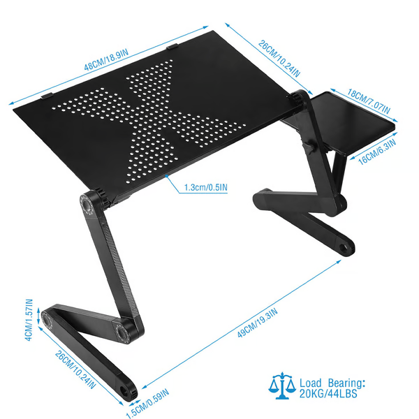 FLEXSTAND 360 – Laptop-Ständer – Ergonomisch & Höhenverstellbar für eine Gesunde Haltung beim Arbeiten