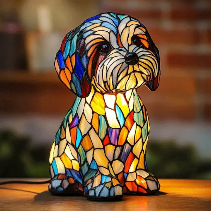 Licht Hund - handgefertigte Lampe, die Herzen zum Strahlen bringt