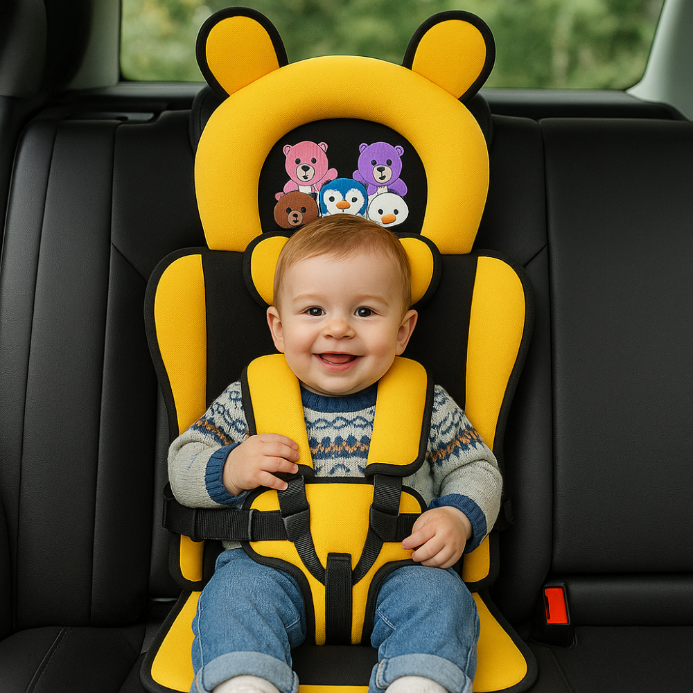 Tragbarer Baby-Reisesitz mit Sicherheitsgurt, leicht, faltbar, sicher für unterwegs