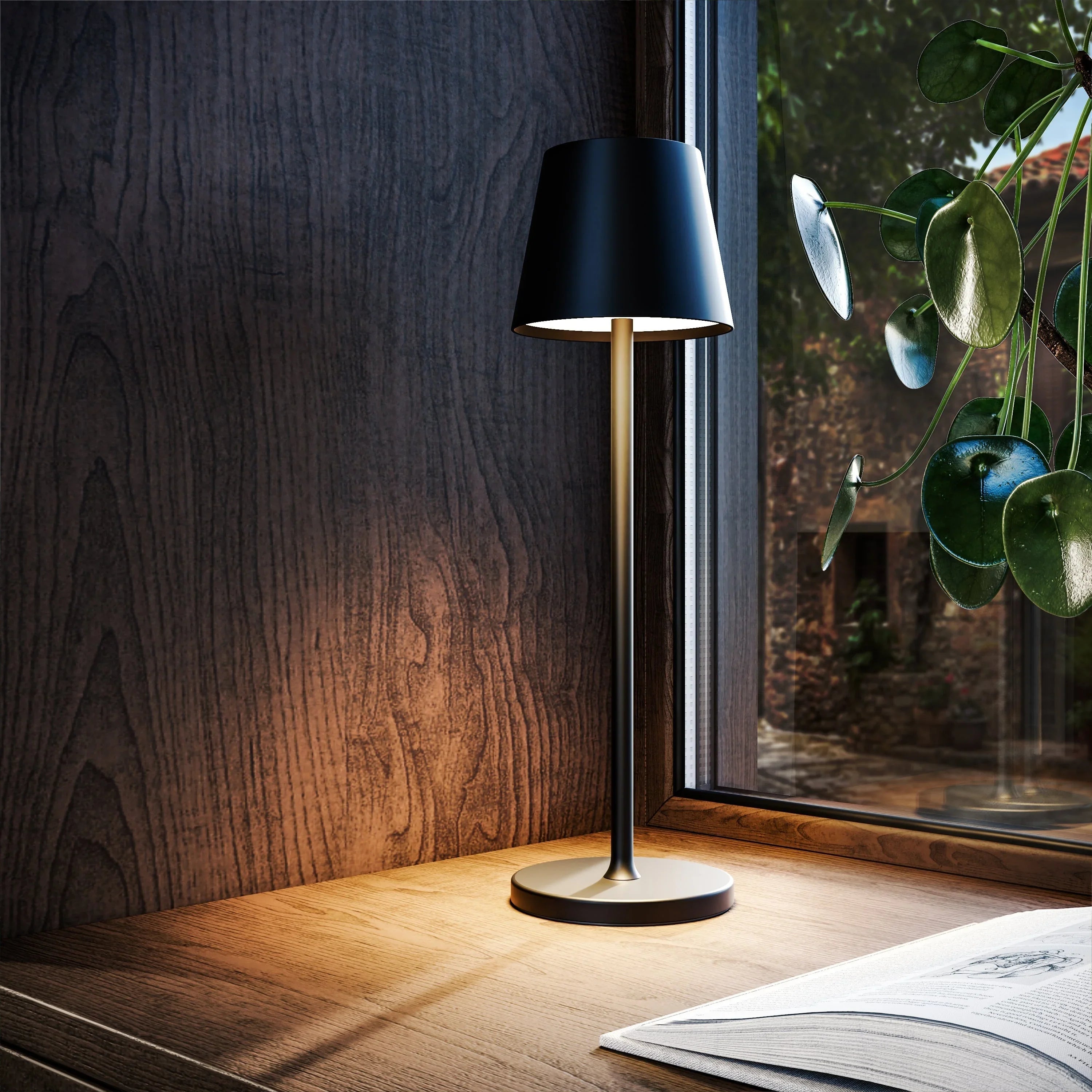 Tischlampe - Kabelloses Design - Dimmbares LED
