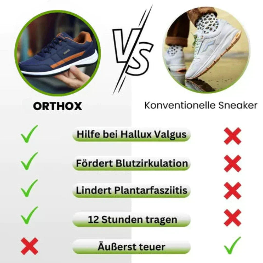 OrthoX Comfort - ergonomische & rutschfeste Alltagsschuhe für langes Gehen und Stehen