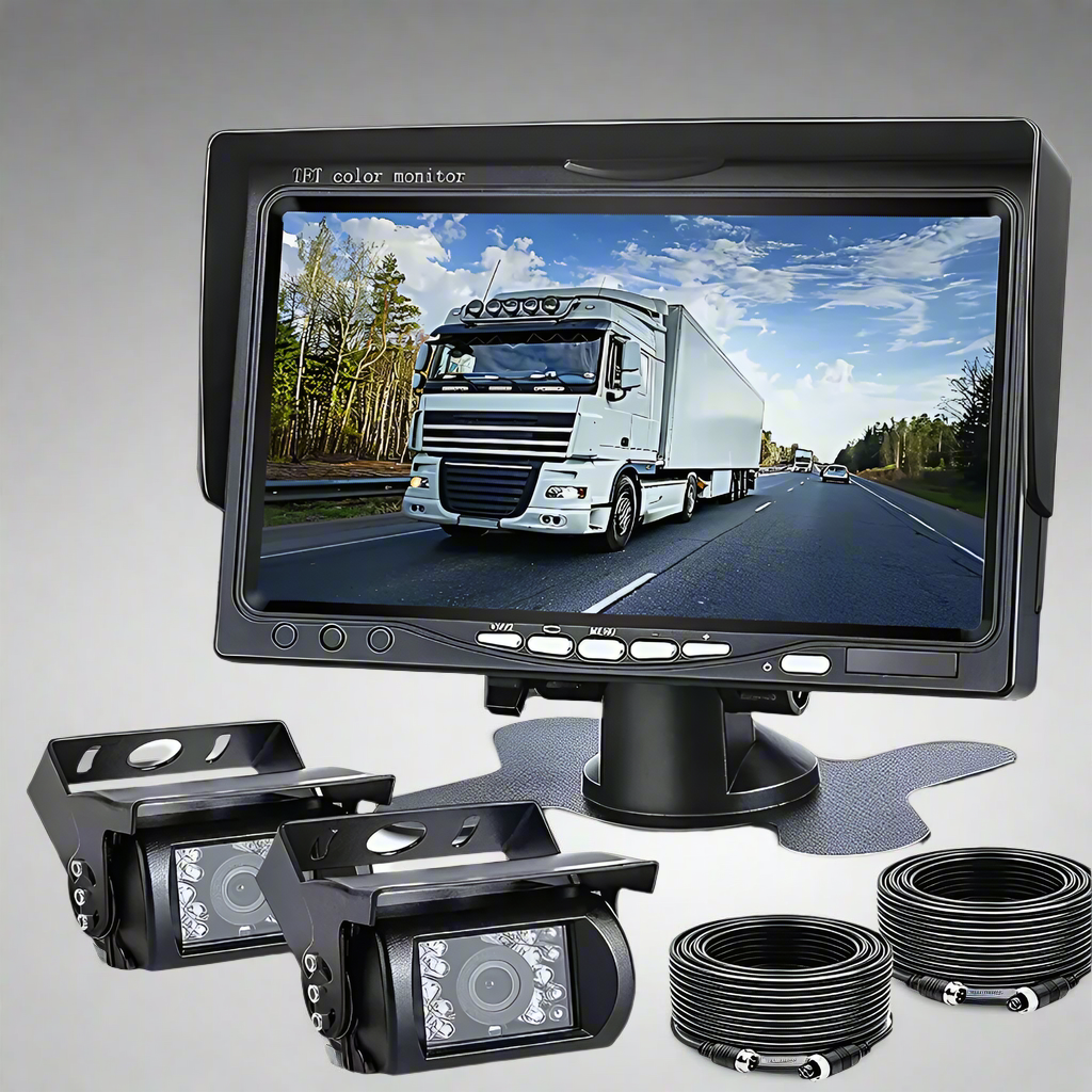 Lkw-Rückfahrkamera mit Nachtsicht, Monitor, Sicherheitsanzeige