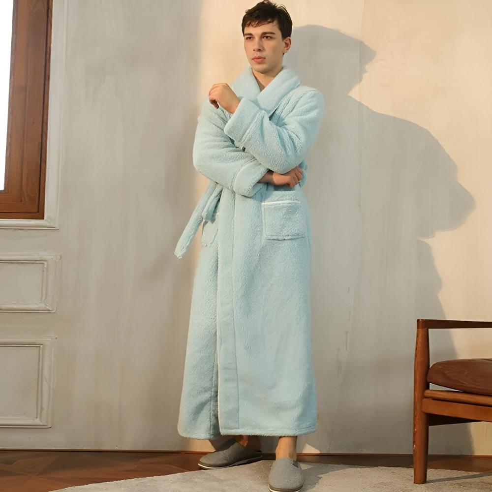 Bademantel für Männer und Frauen | Fleece Morgenmantel | Comfyra