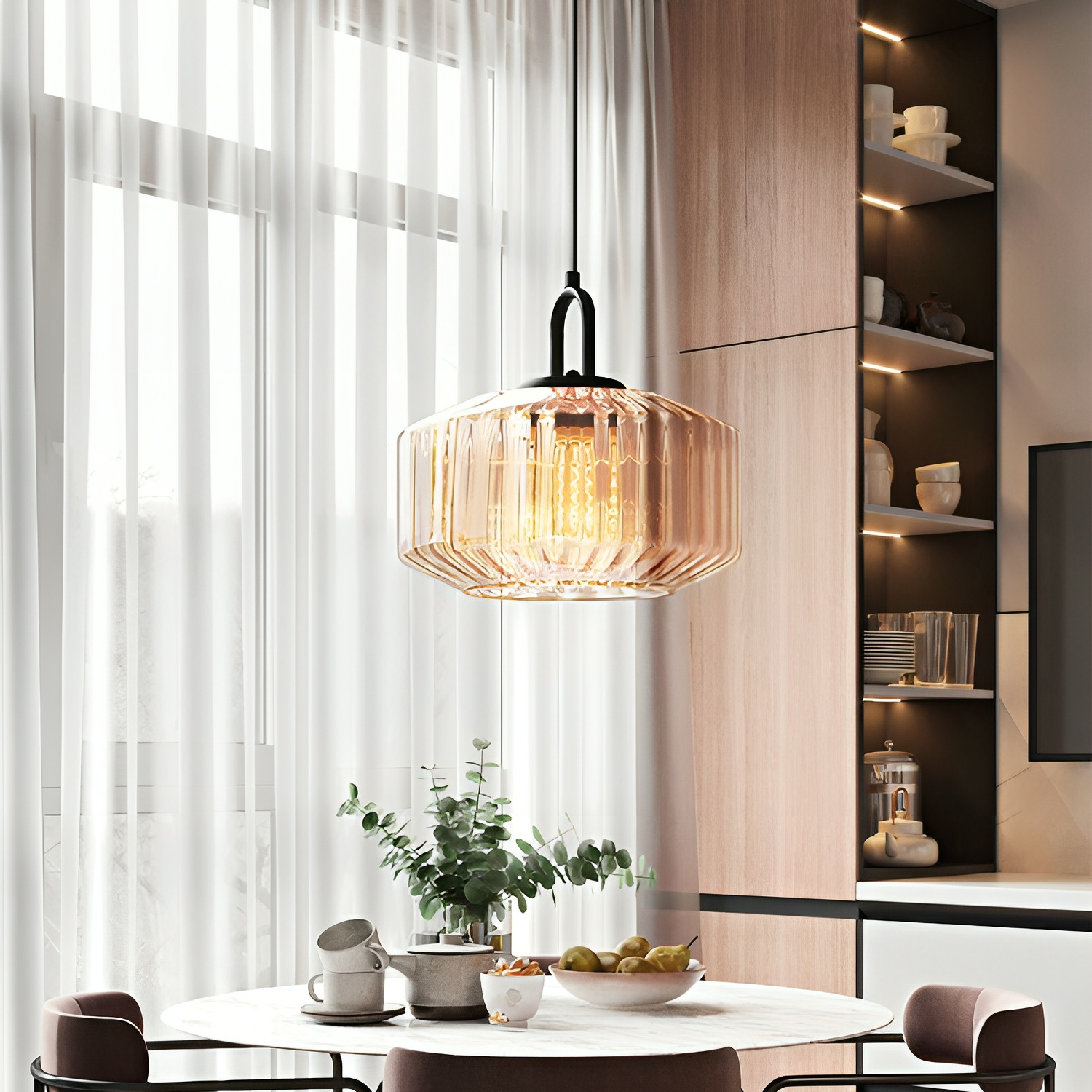 Bunte Glas Pendelleuchte