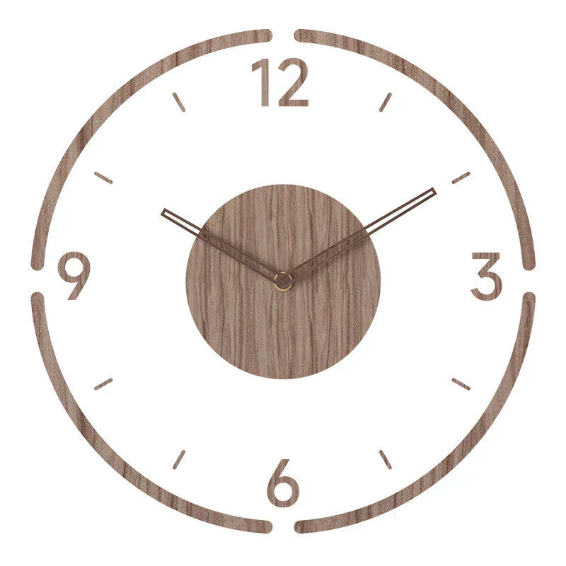 Nordora – Nordic Wanduhr aus Holz, lautloses Design